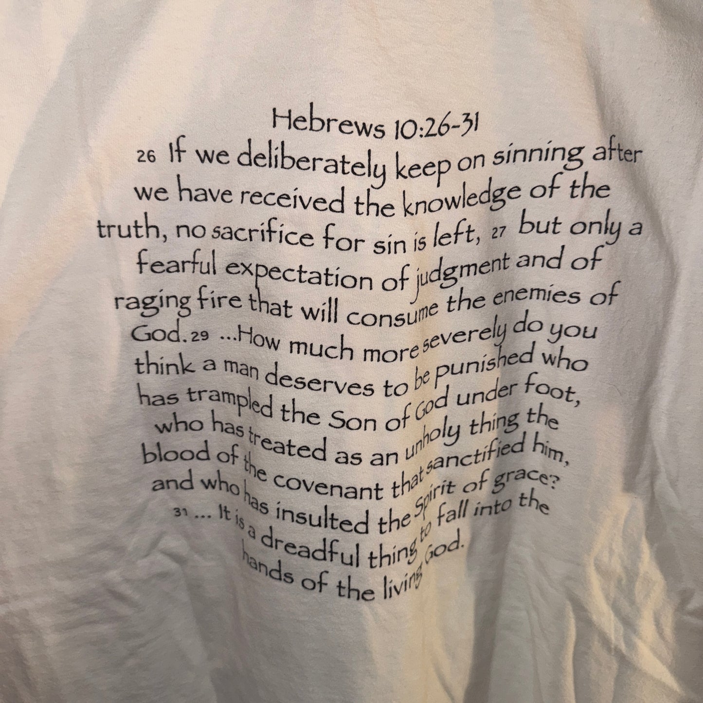 Vintage Jesus Tee - XL - Go to Hell? Over My Dead Body - 25 X 30