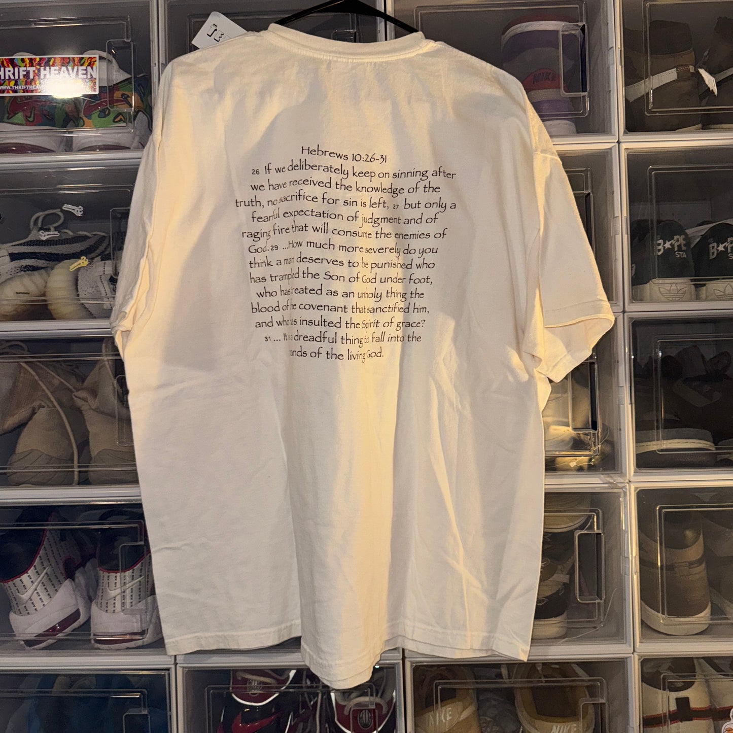 Vintage Jesus Tee - XL - Go to Hell? Over My Dead Body - 25 X 30