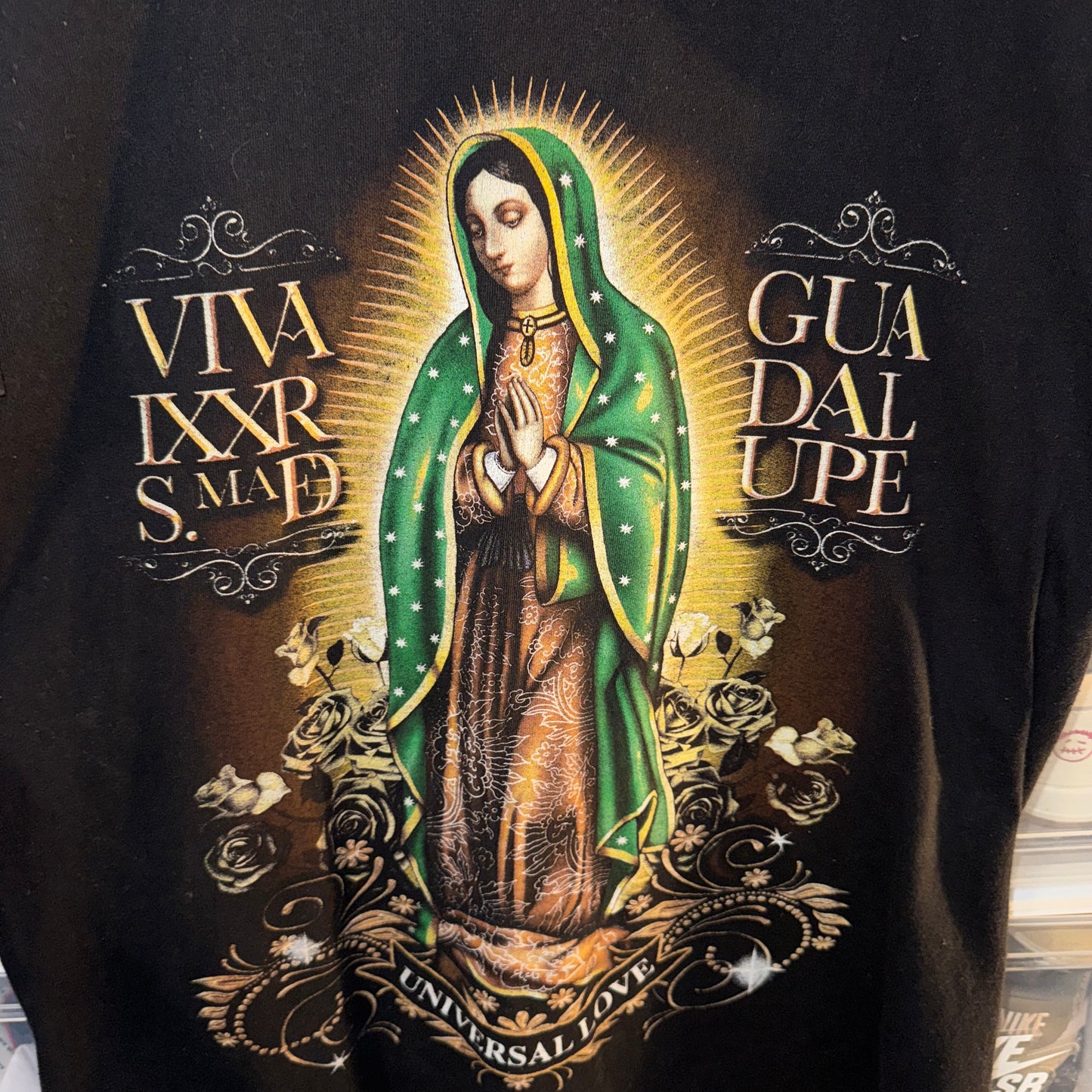 Vintage Jesus Tee - L - Virgin Mary Guadalupe Catholic - 22 X 28.5