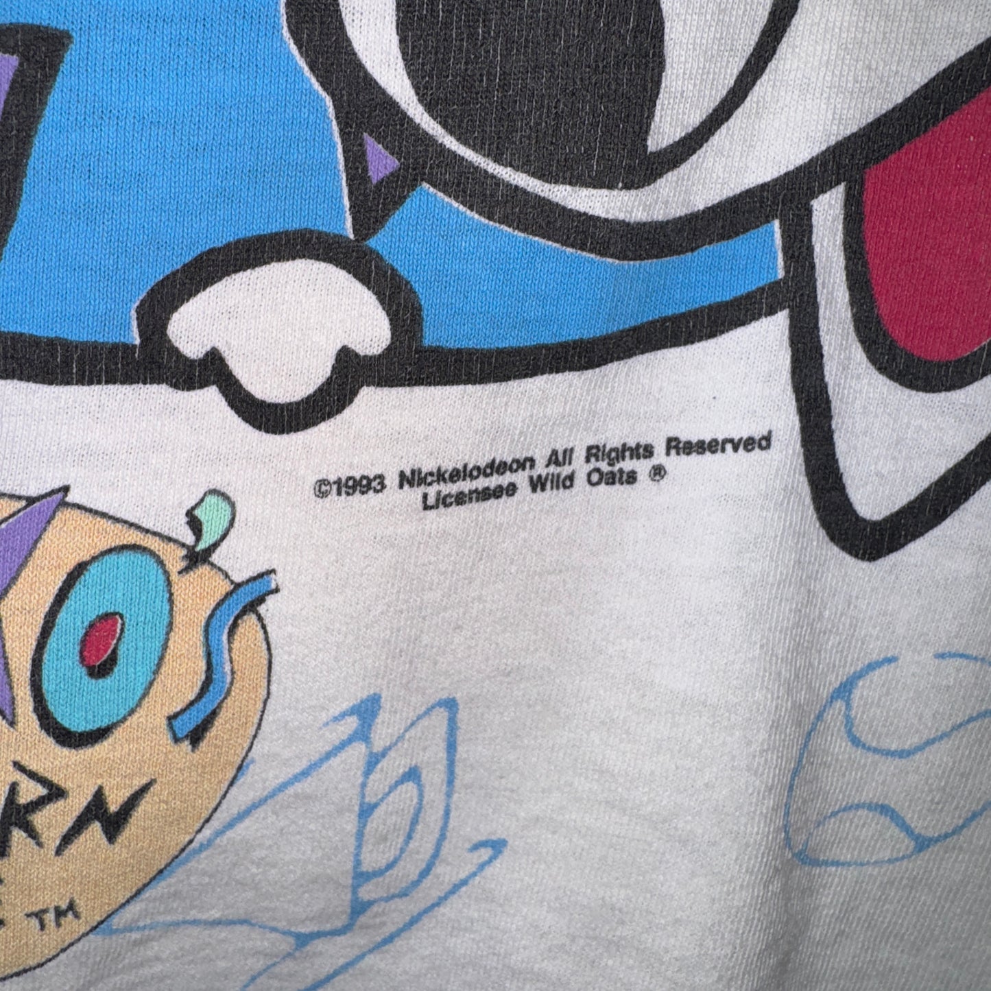 Vintage Nickelodeon Tee - L - Rocko’s Modern Life AOP - 24 X 28