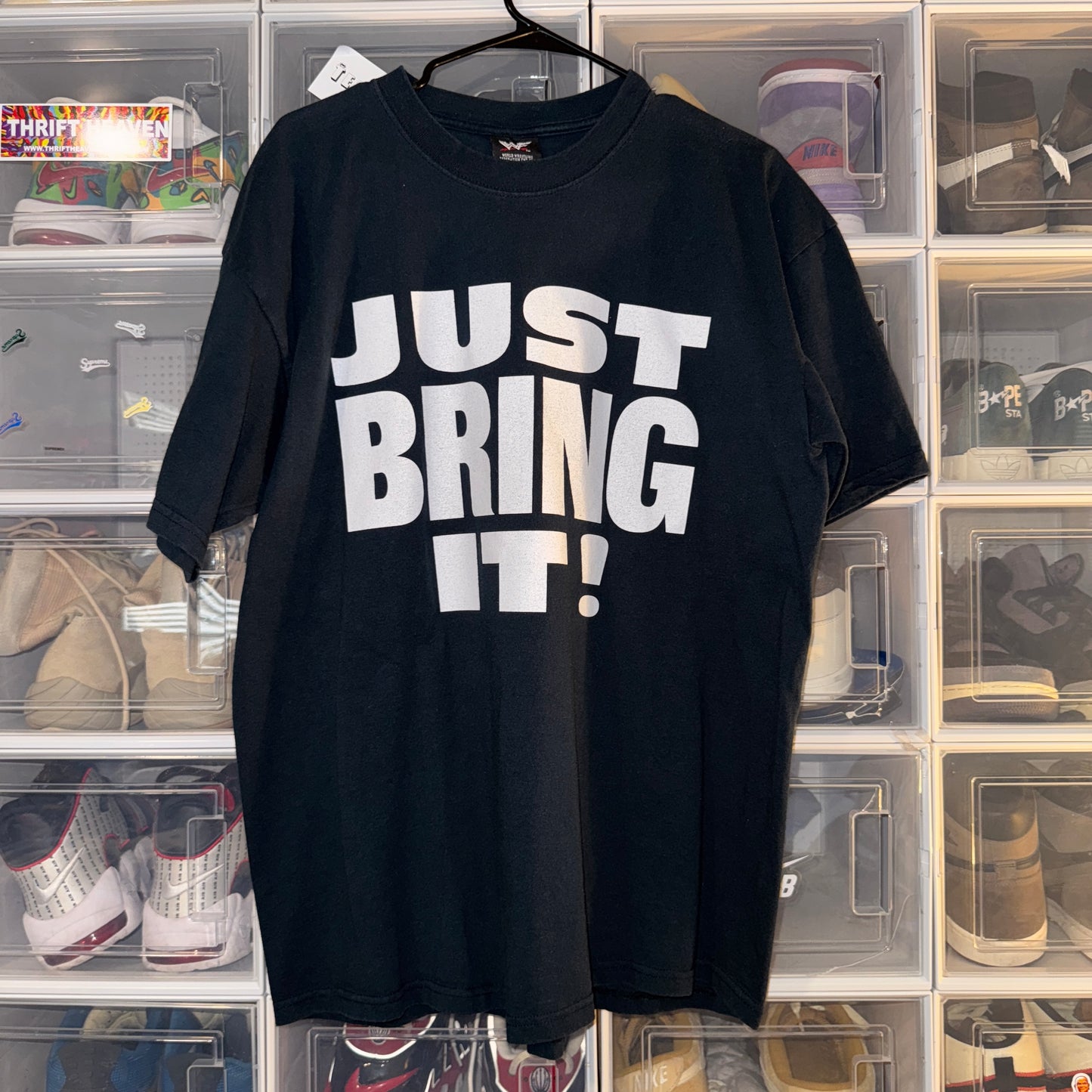 Vintage Wrestling Tee - XL - WWF The Rock Just Bring It - 24 X 31