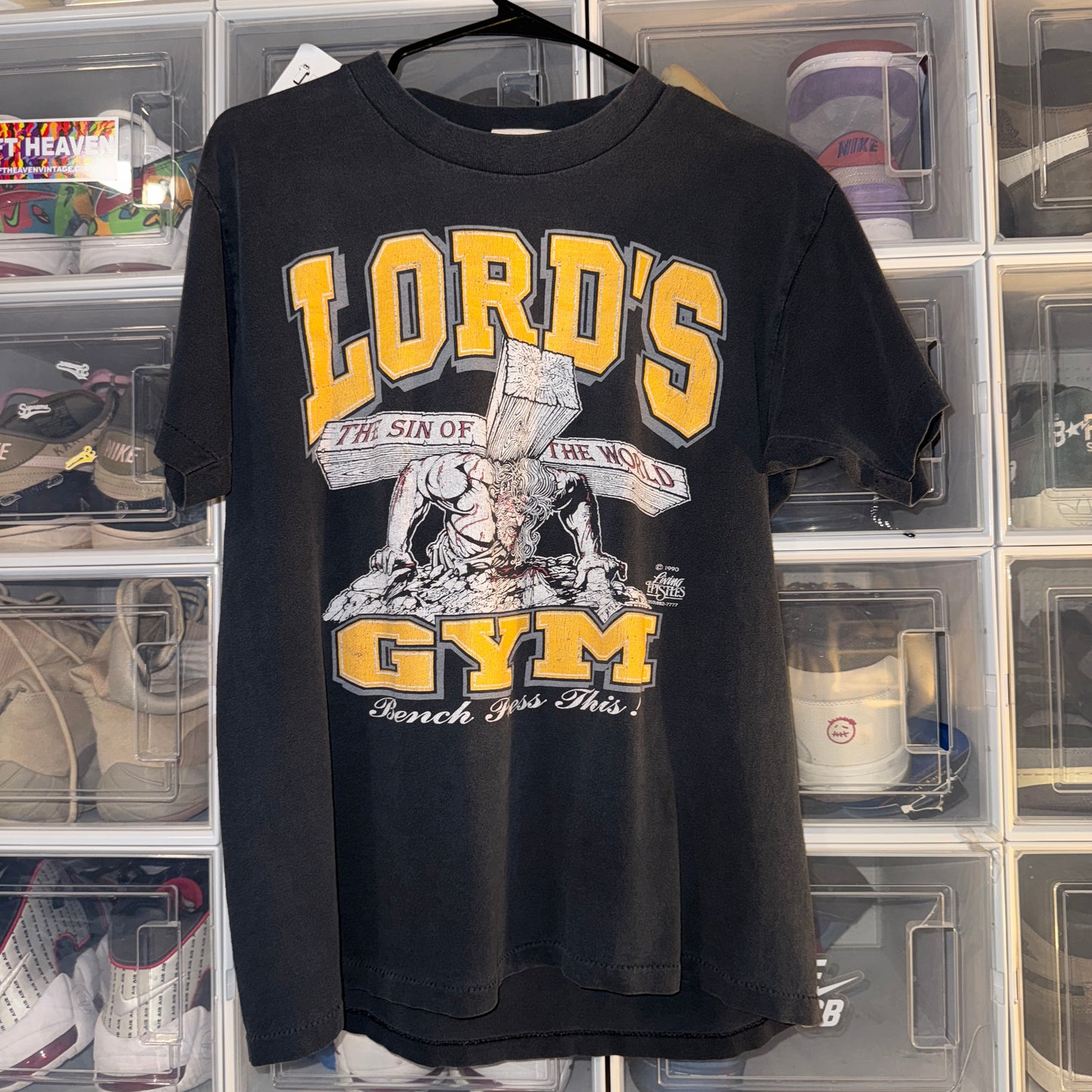 Vintage Jesus Tee - 1990 Lord’s Gym - L - 22 X 28