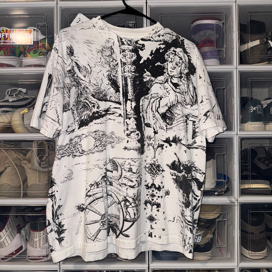 Vintage Jesus Tee - XL - Renaissance Angelic Art Tee - 24 X 29